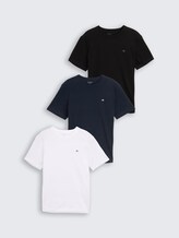 T-shirts basiques en pack de 3 - White - Vue de face du produit