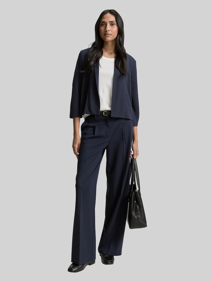 vest met sjaalkraag door Women, sky captain blue