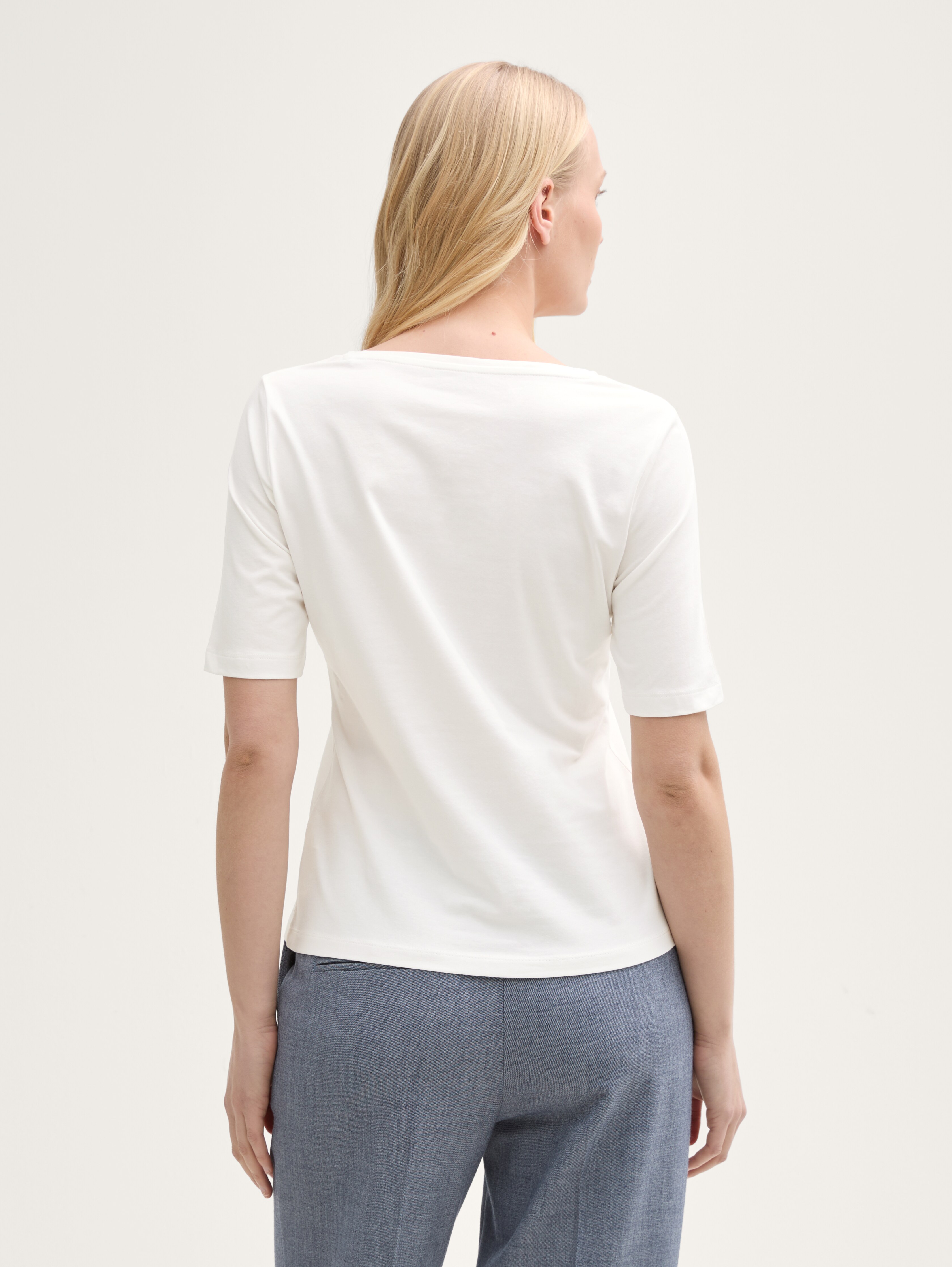 売れ筋商品|||トムテイラー Tシャツ レディース トップス BASIC PRINT - Print T-shirt - whisper white T-shirt with print by Tom Tailor