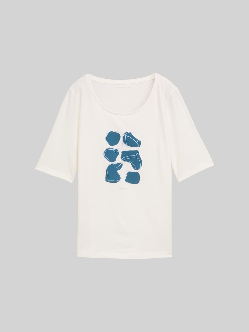 T-Shirt mit Print von Women, Soft Clear White