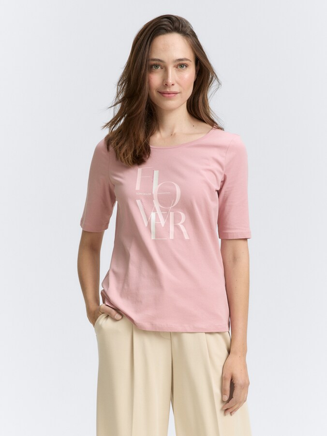 T-shirt met print door Women, Morning Pink