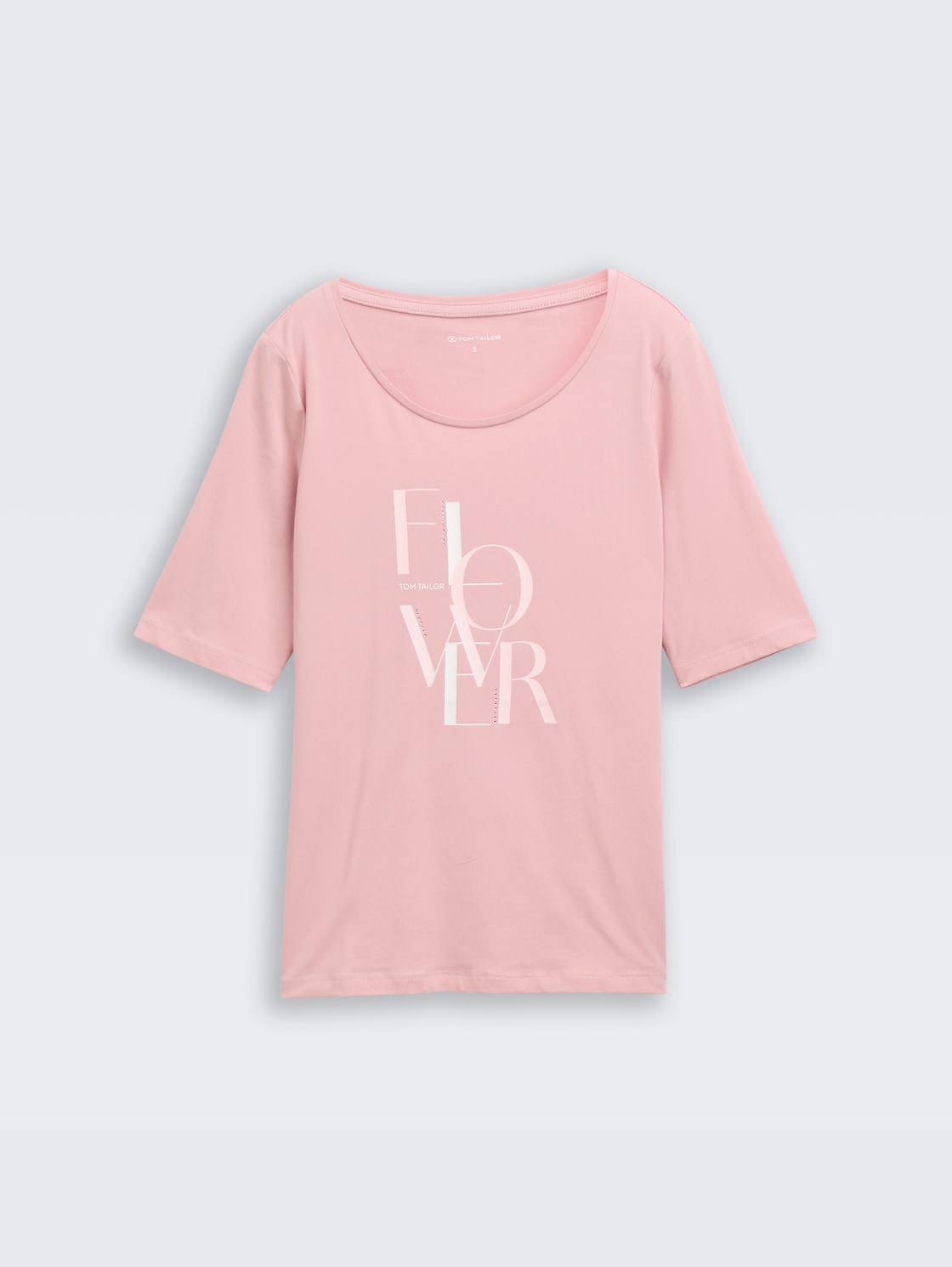 T-Shirt mit Print - Morning Pink - Vorder-Produkt-Ansicht