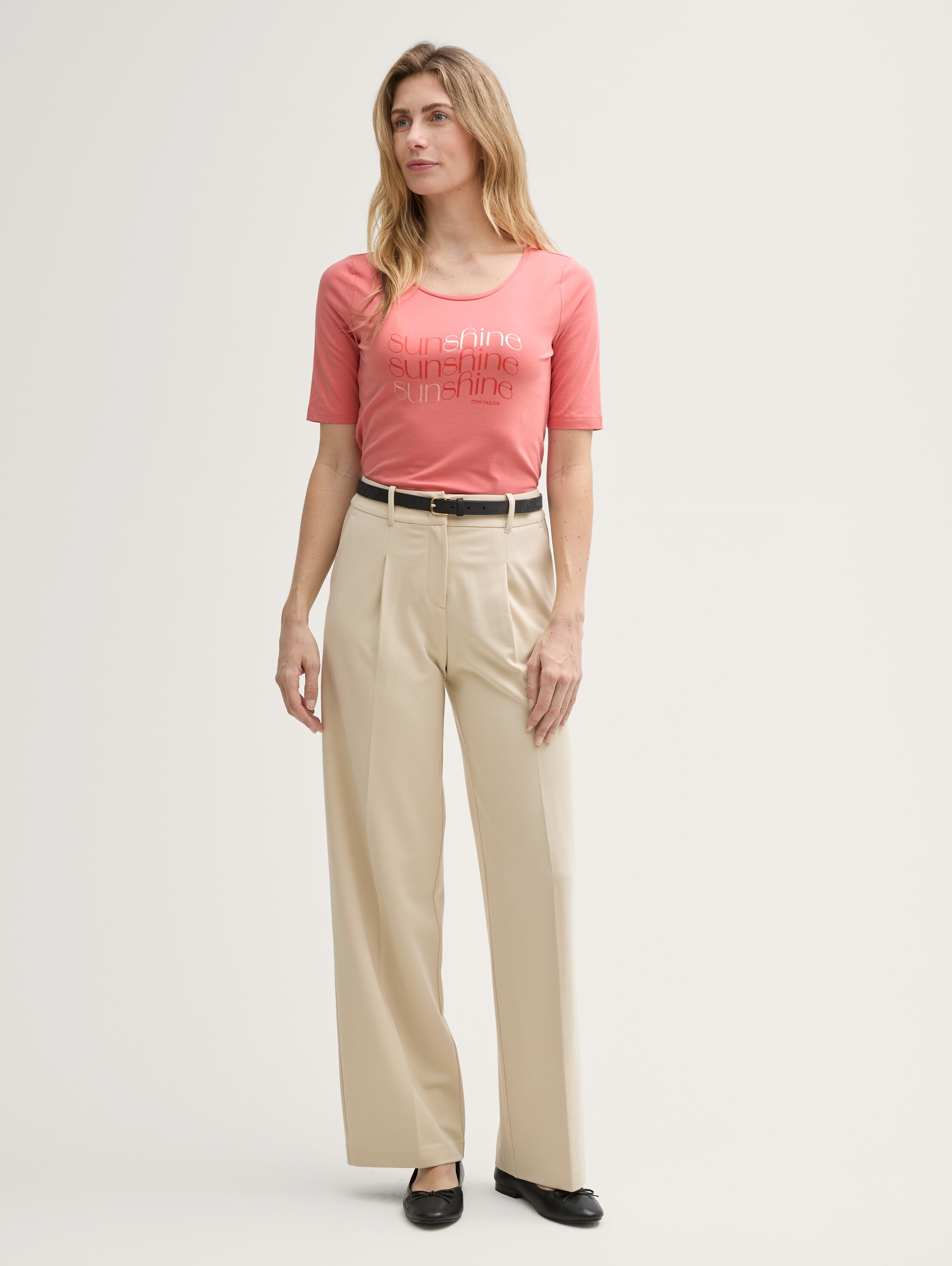 T-Shirt mit Print - rosewood_pink - 