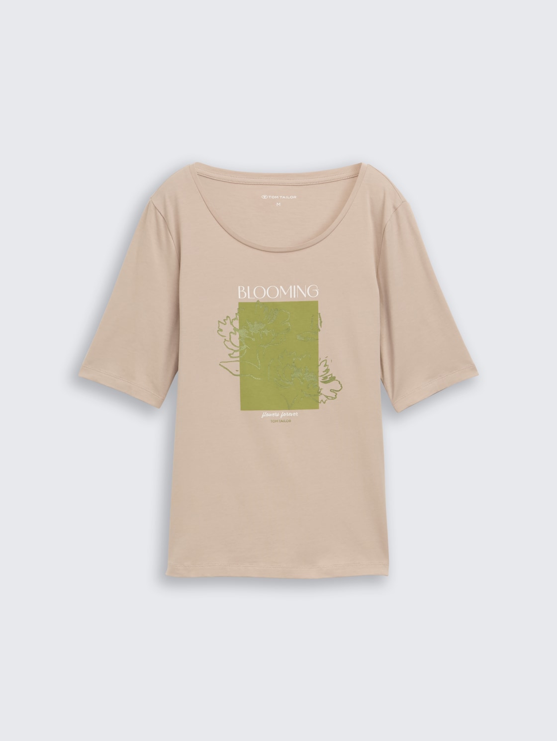 T-Shirt mit Print - soft taupe grey - Vorder-Produkt-Ansicht