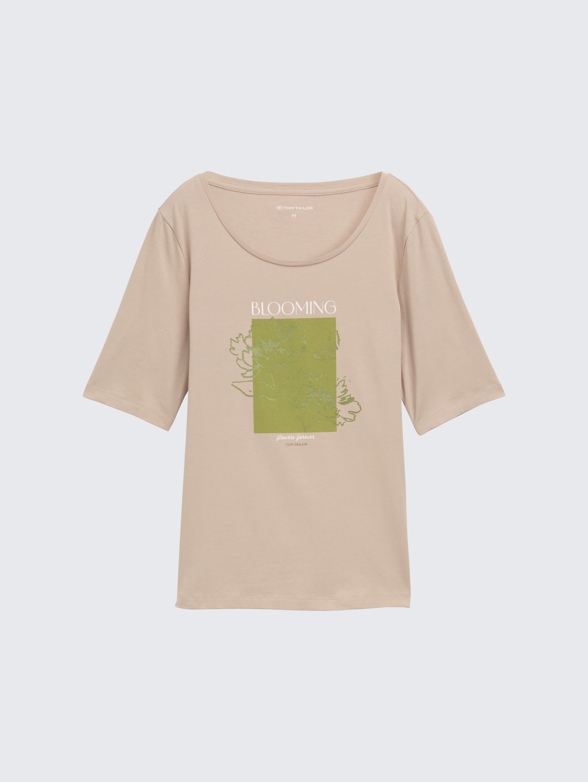T-Shirt mit Print - soft taupe grey - Vorder-Produkt-Ansicht