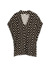 Nicht ausgewählt, T-Shirt mit V-Ausschnitt von , schwarz