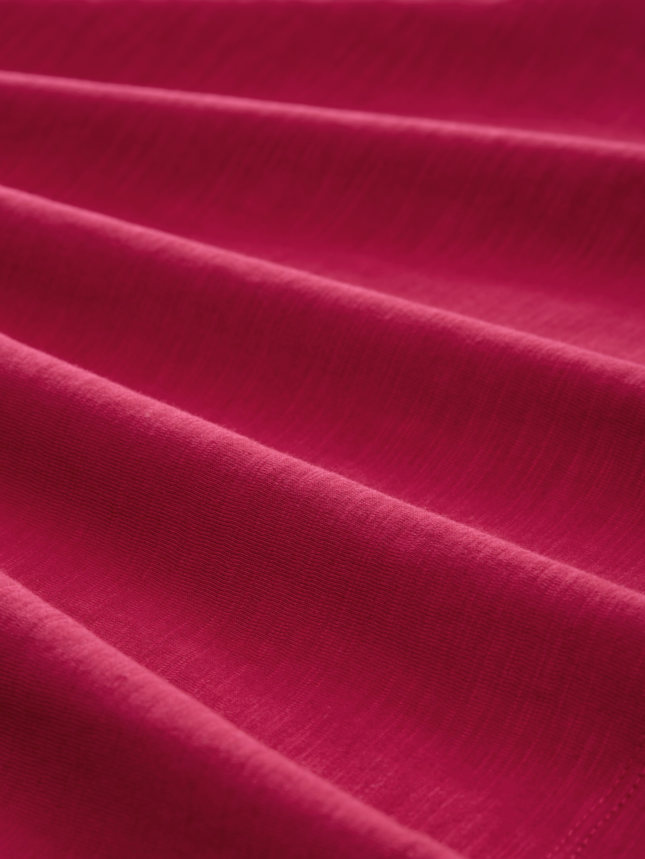 T-Shirt mit Falten-Details - raspberry_red - 