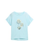 Geselecteerd, T-shirt met print door Tom Tailor, blauw