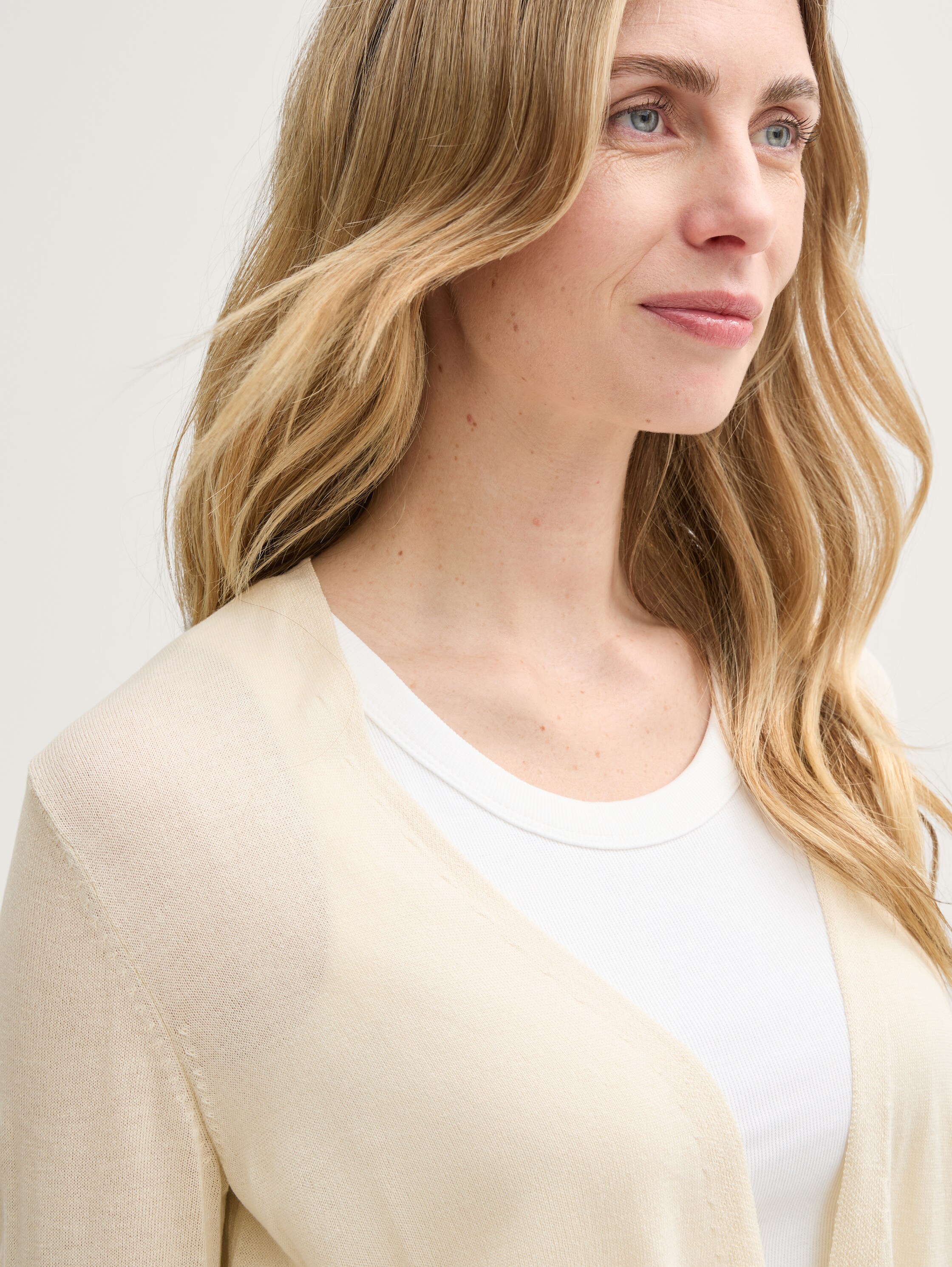 Basic Cardigan - champagne - 
