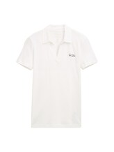 Nicht ausgewählt, Basic Poloshirt mit Logo-Stickerei von , weiß