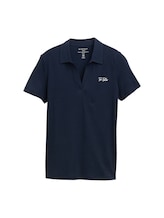 Nicht ausgewählt, Basic Poloshirt mit Logo-Stickerei von , blau