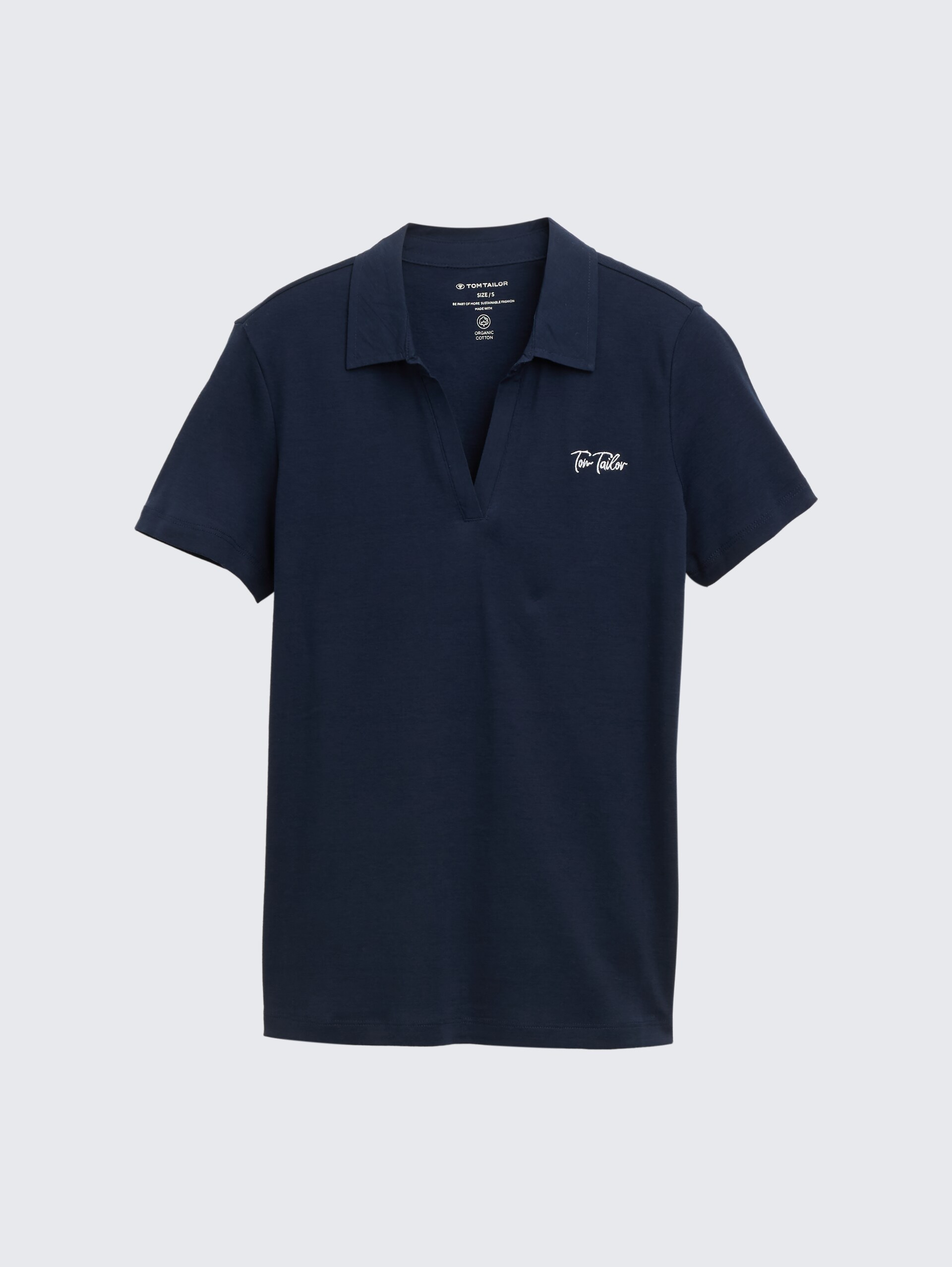 Basic Poloshirt mit Logo-Stickerei - sky captain blue