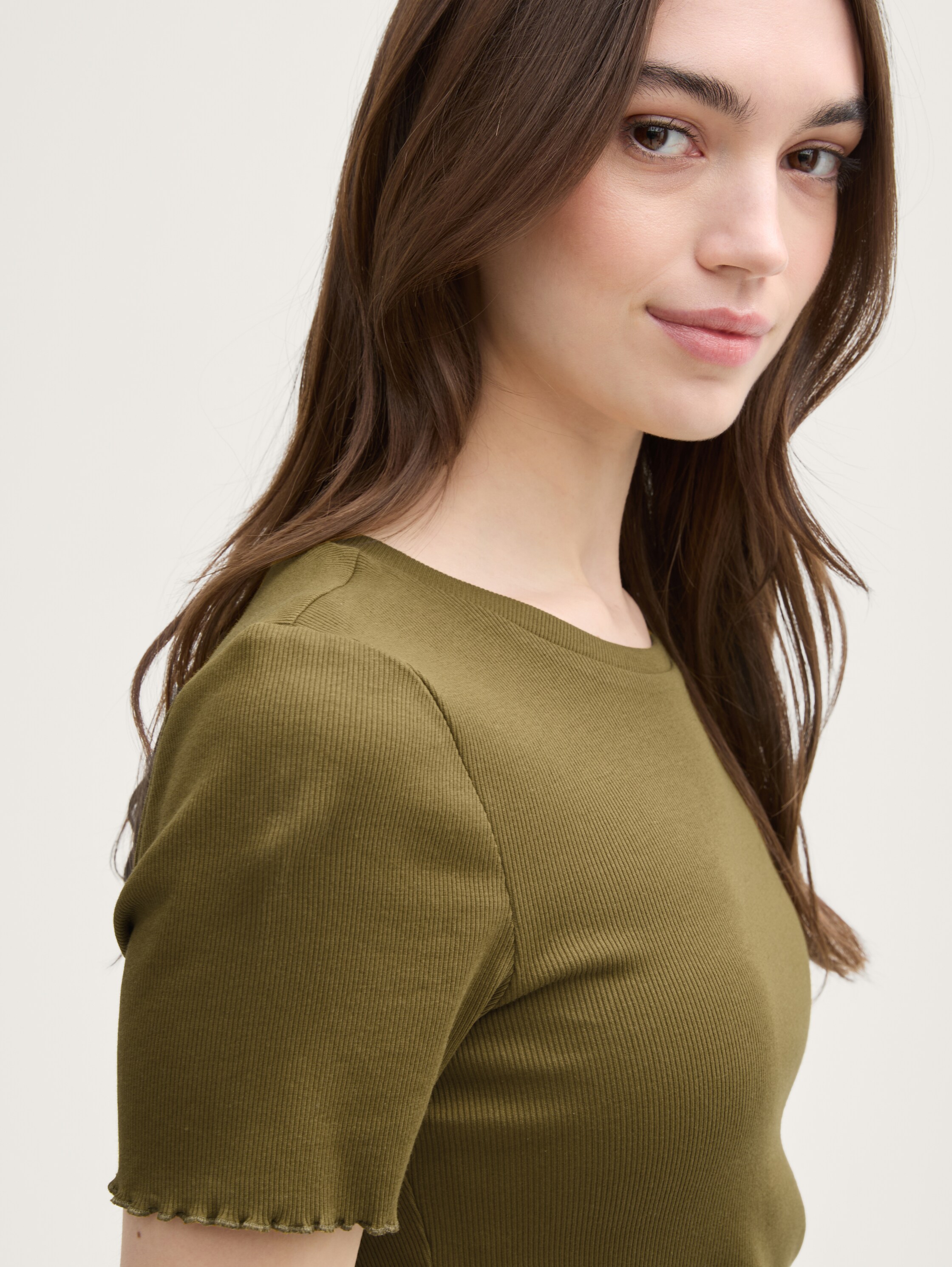 T-Shirt mit Rippstruktur - 4