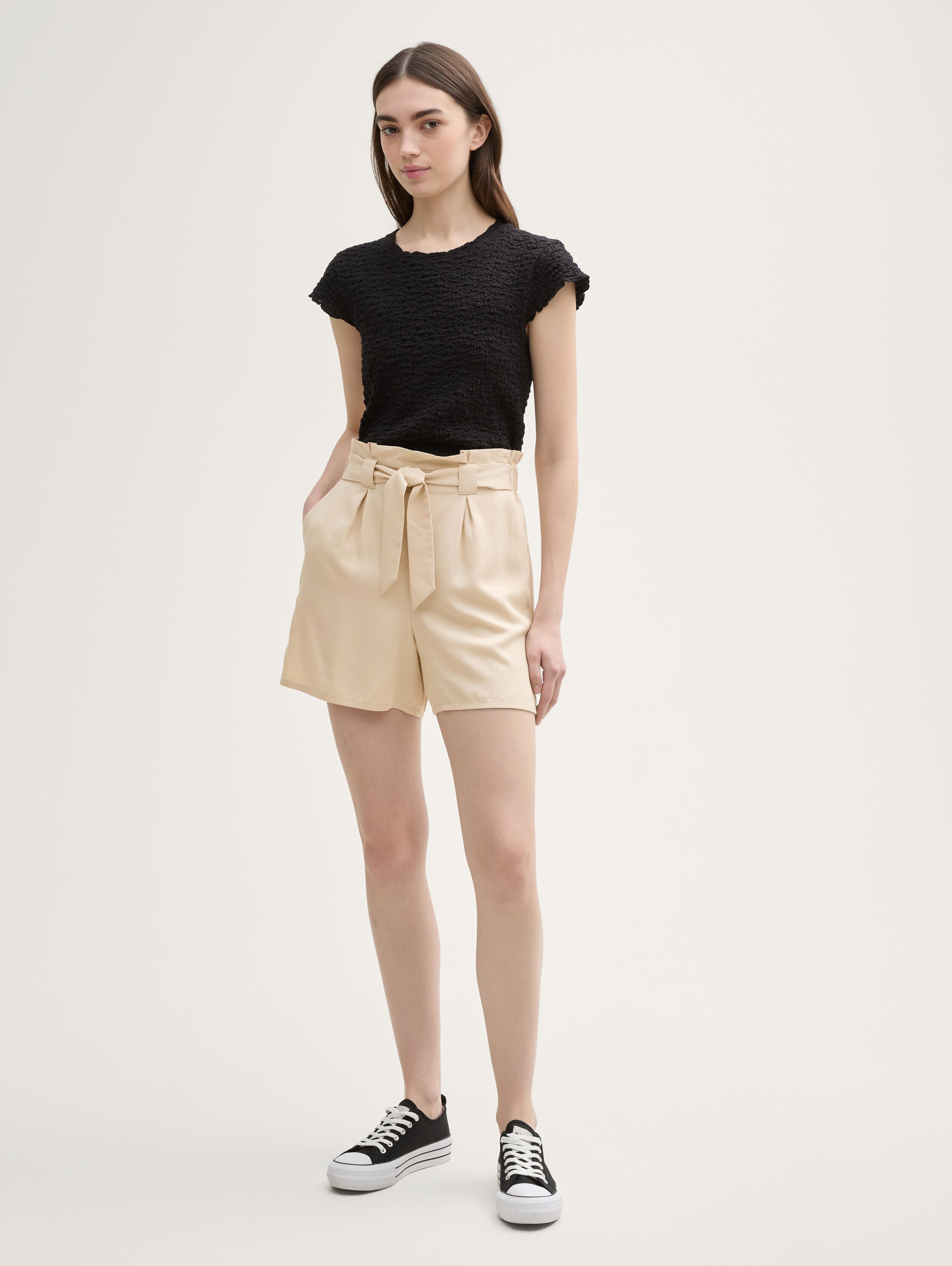 Paperbag Relaxed Shorts - light_breeze_1 - 