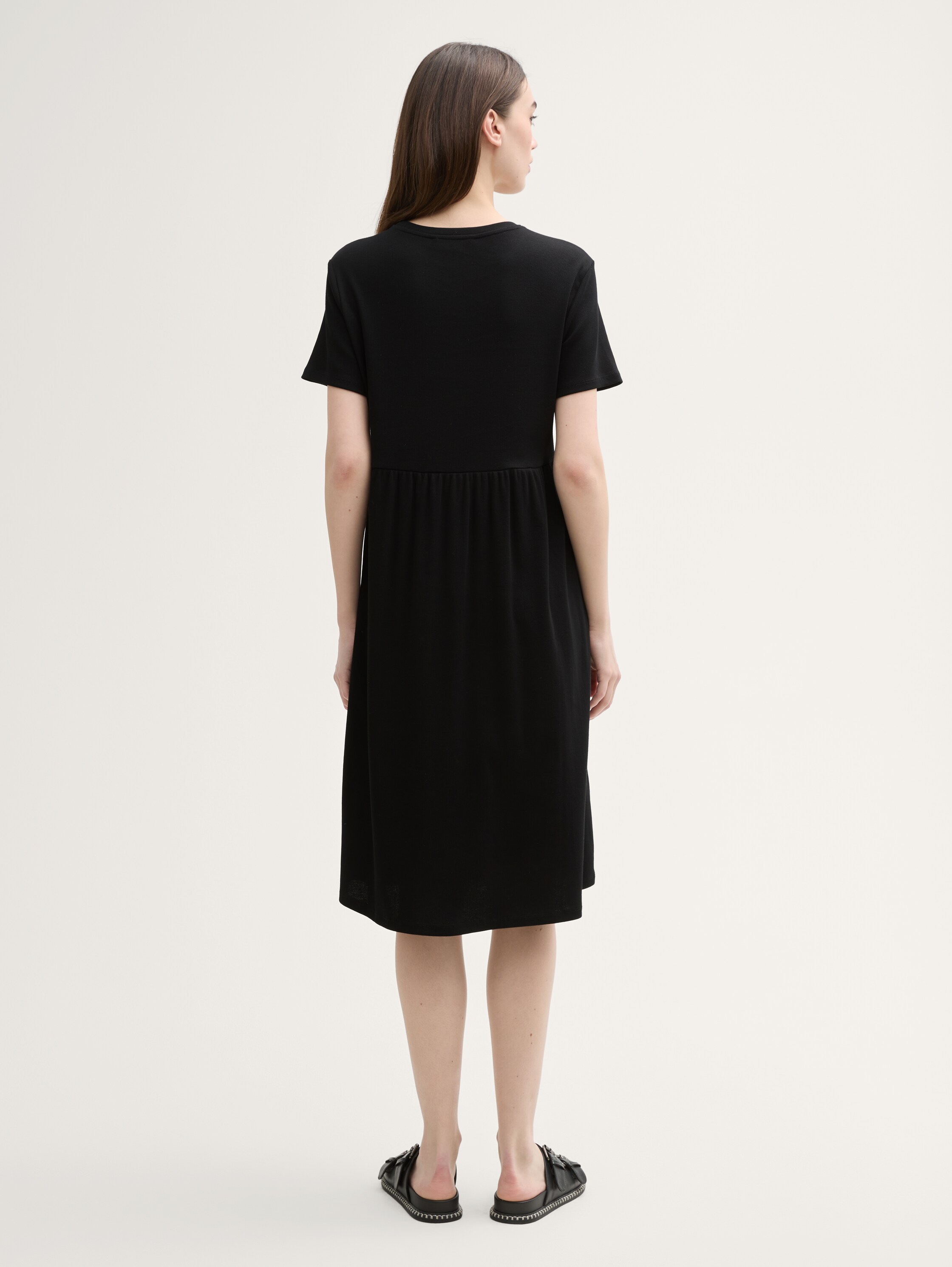 Jersey Midi-Kleid - deep_black_1 - 