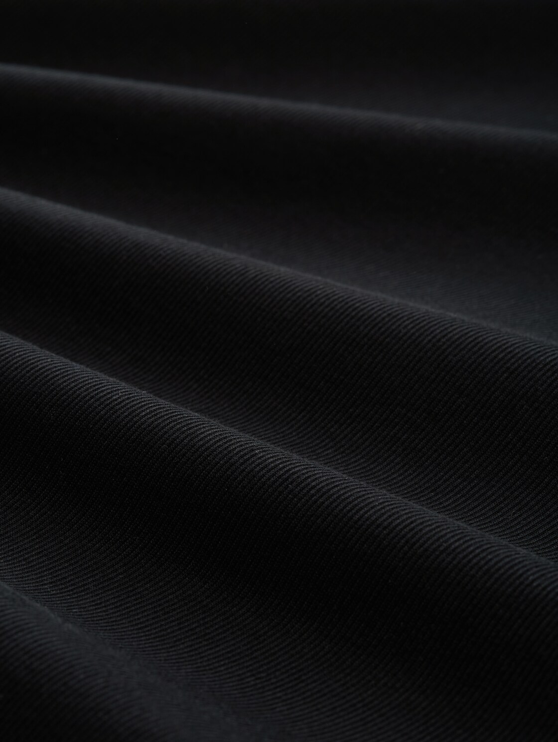 Jersey Midi-Kleid - deep black - Material-Ansicht