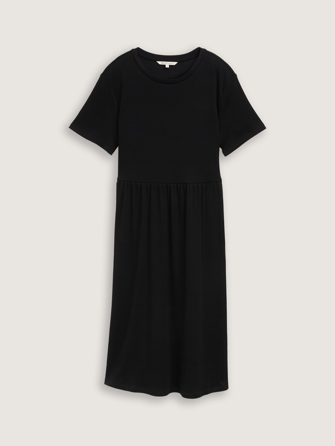 Jersey Midi-Kleid - deep black - Vorder-Produkt-Ansicht