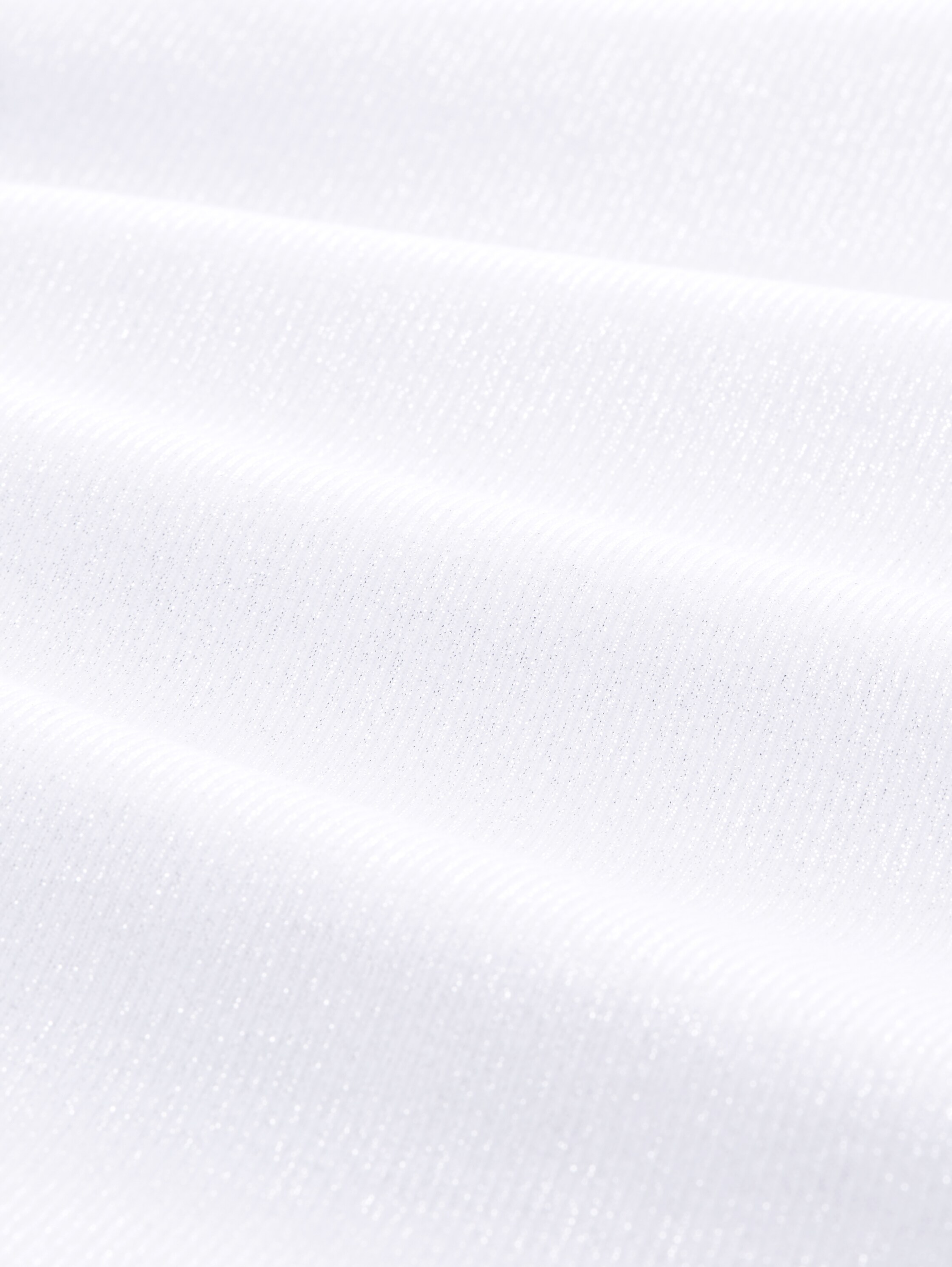 Coated Ripp Top mit Glitzer-Effekt - white - 