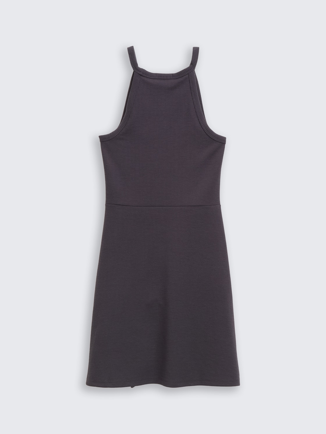 Mini-Kleid mit Rippstruktur - coal grey