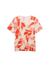 Ausgewählt, Plus Size - Crinkle T-Shirt mit Muster von Tom Tailor, rot