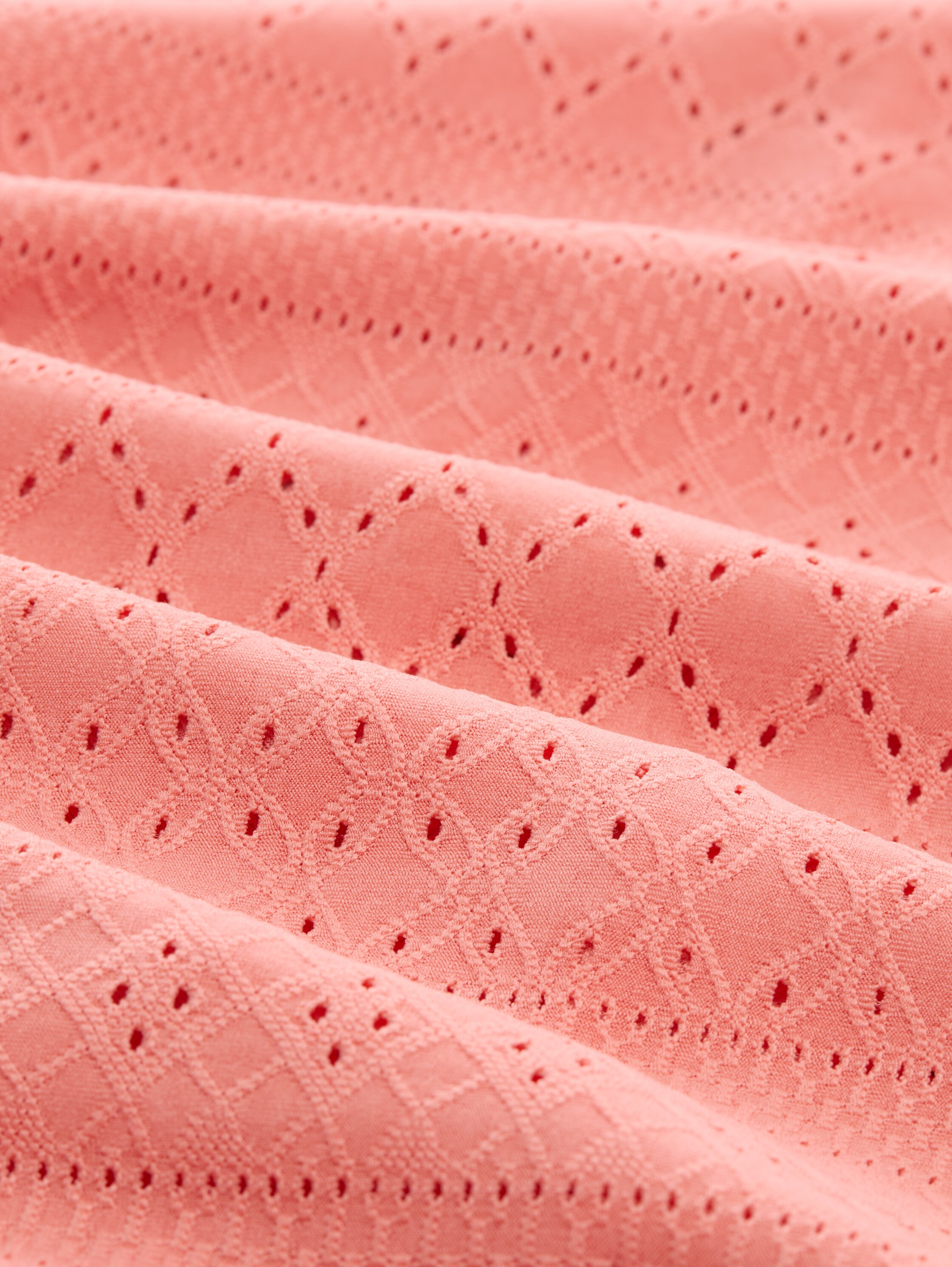 Plus Size - Loose Fit Ajour T-Shirt - rosewood_pink - 