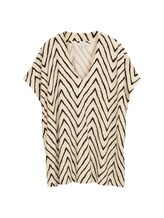 Ausgewählt, Plus Size - T-Shirt mit V-Ausschnitt von Tom Tailor, beige