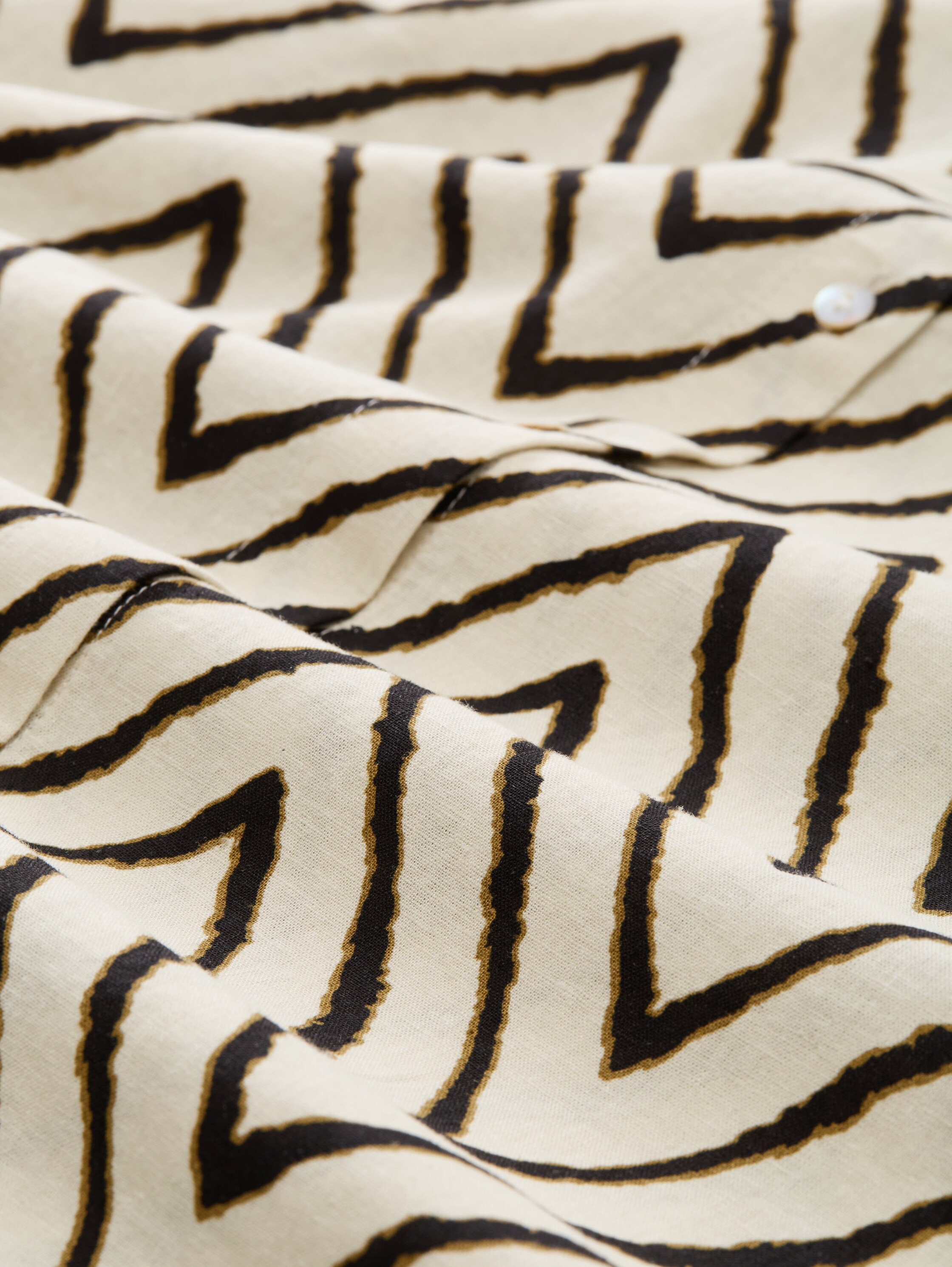 Plus Size - Loose Fit Bluse mit Leinenanteil - natural_zig_zag_design - 