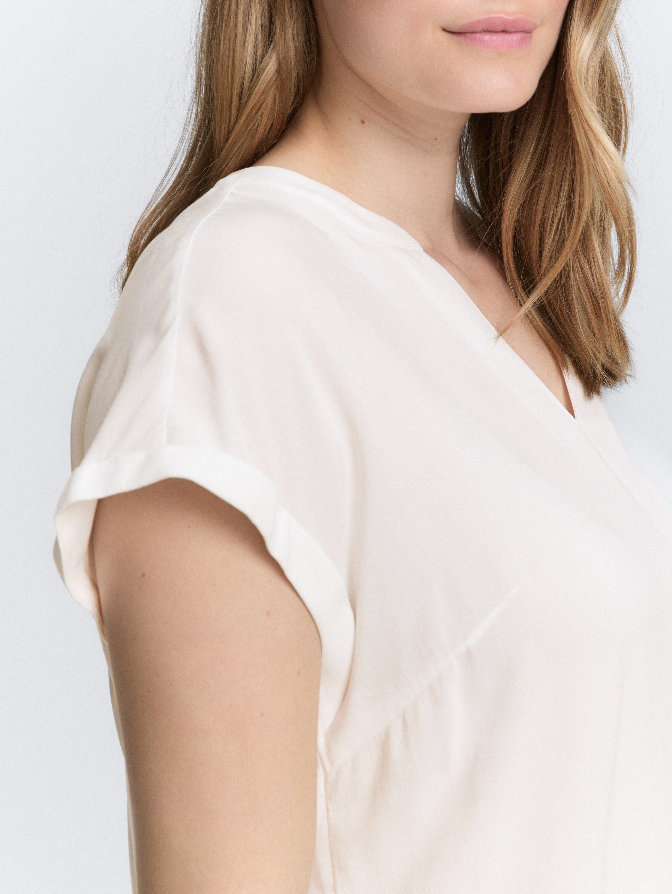 Plus Size - Losvallende blouse - whisper_white - 