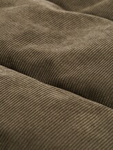 Cord Puffer-Jacke mit abnehmbarer Kapuze - smokey olive green - Produkt-Detail-Ansicht