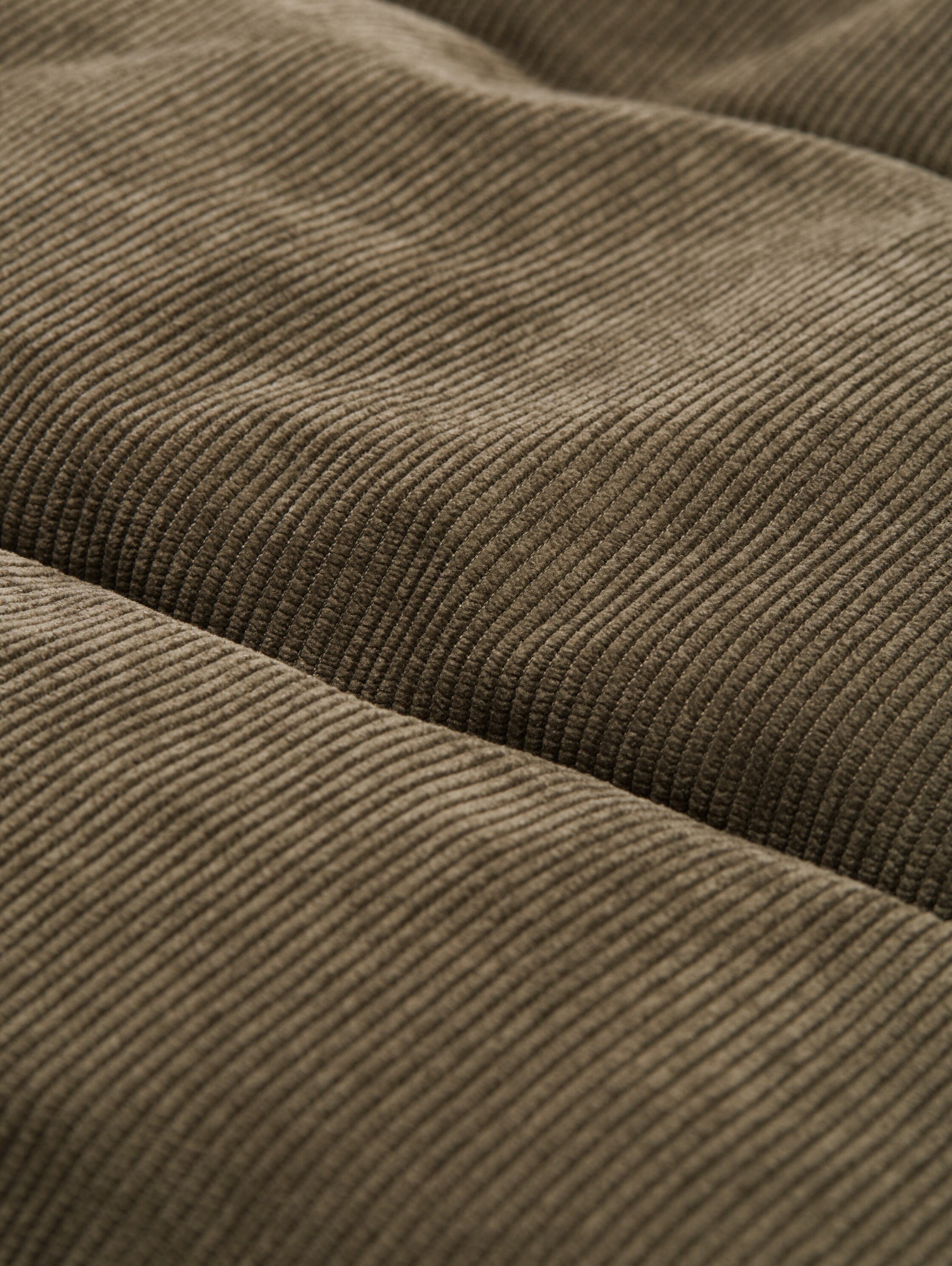 Cord Puffer-Jacke mit abnehmbarer Kapuze - smokey_olive_green - 