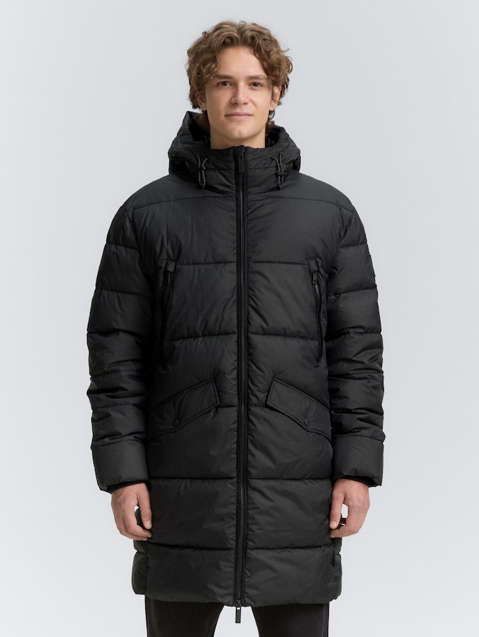 Puffer parka met capuchon door Men, Black