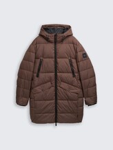 Parka matelassée avec capuche - bag brown - Vue de face du produit