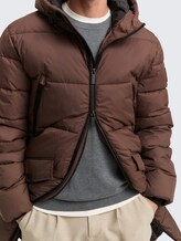 Parka matelassée avec capuche - bag brown - Vue détaillée du modèle
