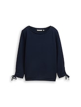 Nicht ausgewählt, Slim Fit Sweatshirt mit Raffärmeln von , blau