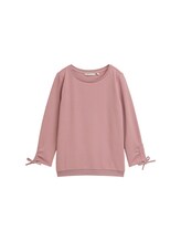 Ausgewählt, Slim Fit Sweatshirt mit Raffärmeln von Tom Tailor, rosa