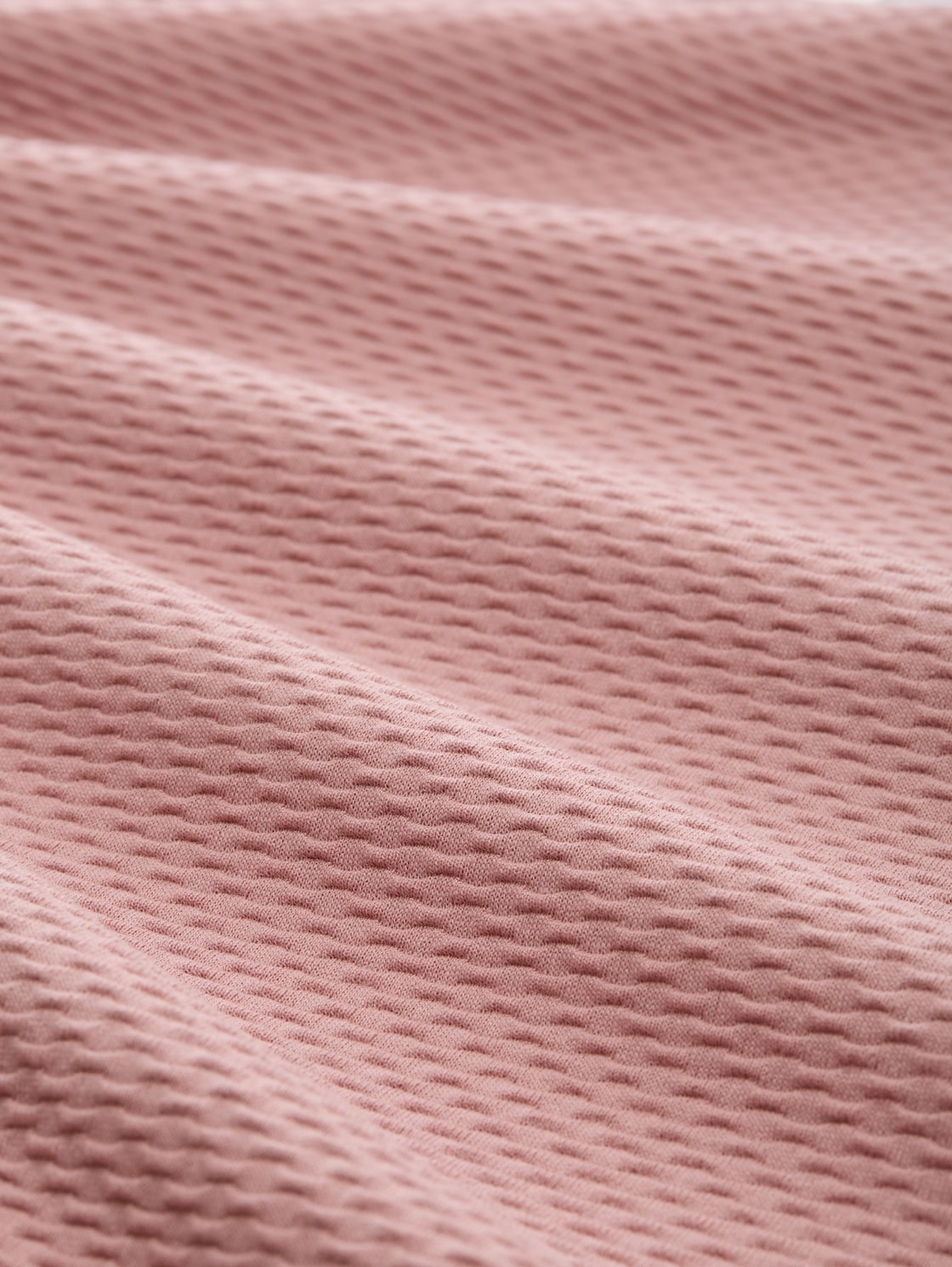 Slim Fit Sweatshirt mit Raffärmeln - Antique Rose - Material-Ansicht