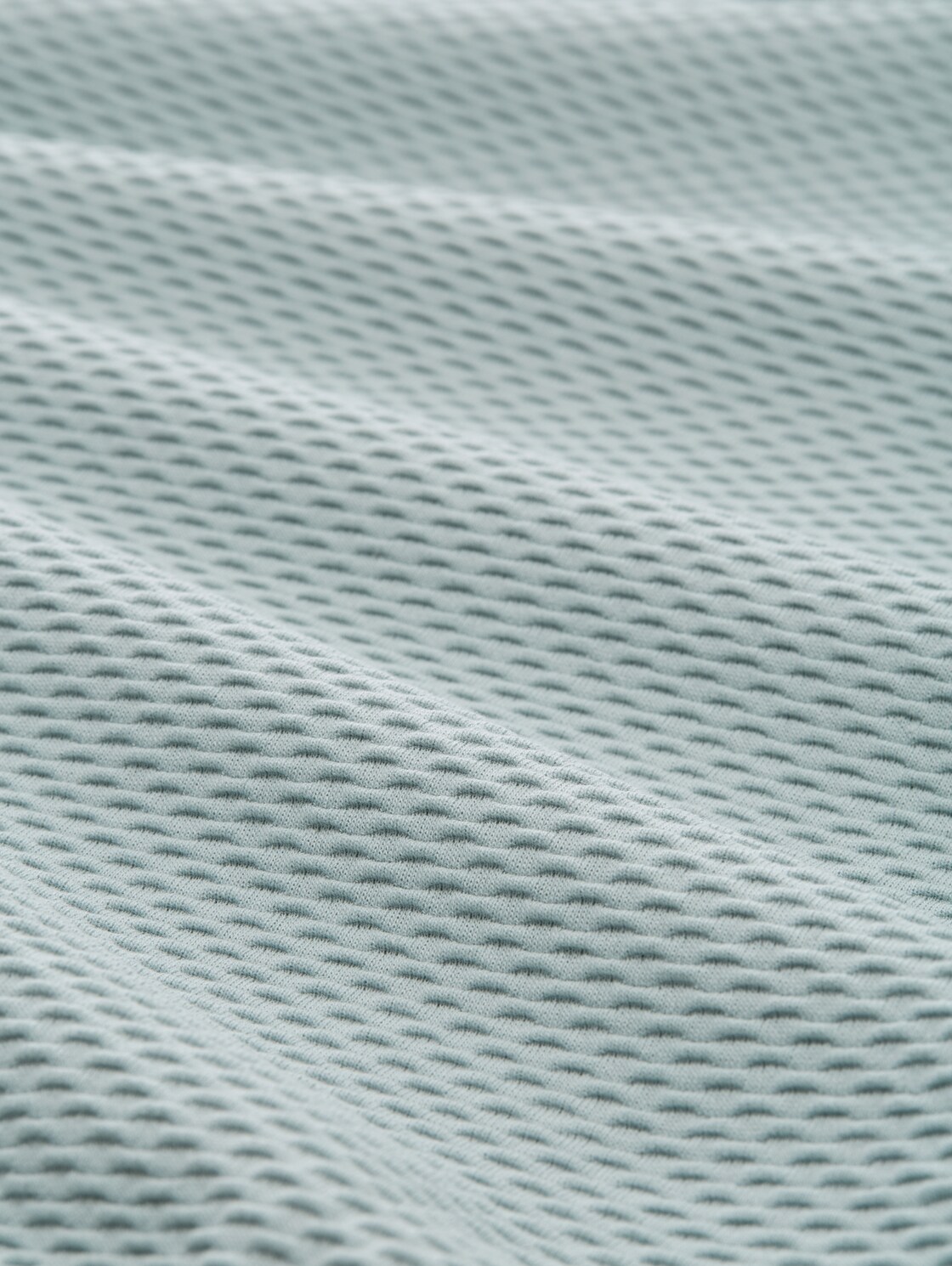 Slim Fit Sweatshirt mit Raffärmeln - Silver Cloud Blue - Material-Ansicht