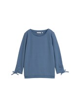 Nicht ausgewählt, Slim Fit Sweatshirt mit Raffärmeln von , blau