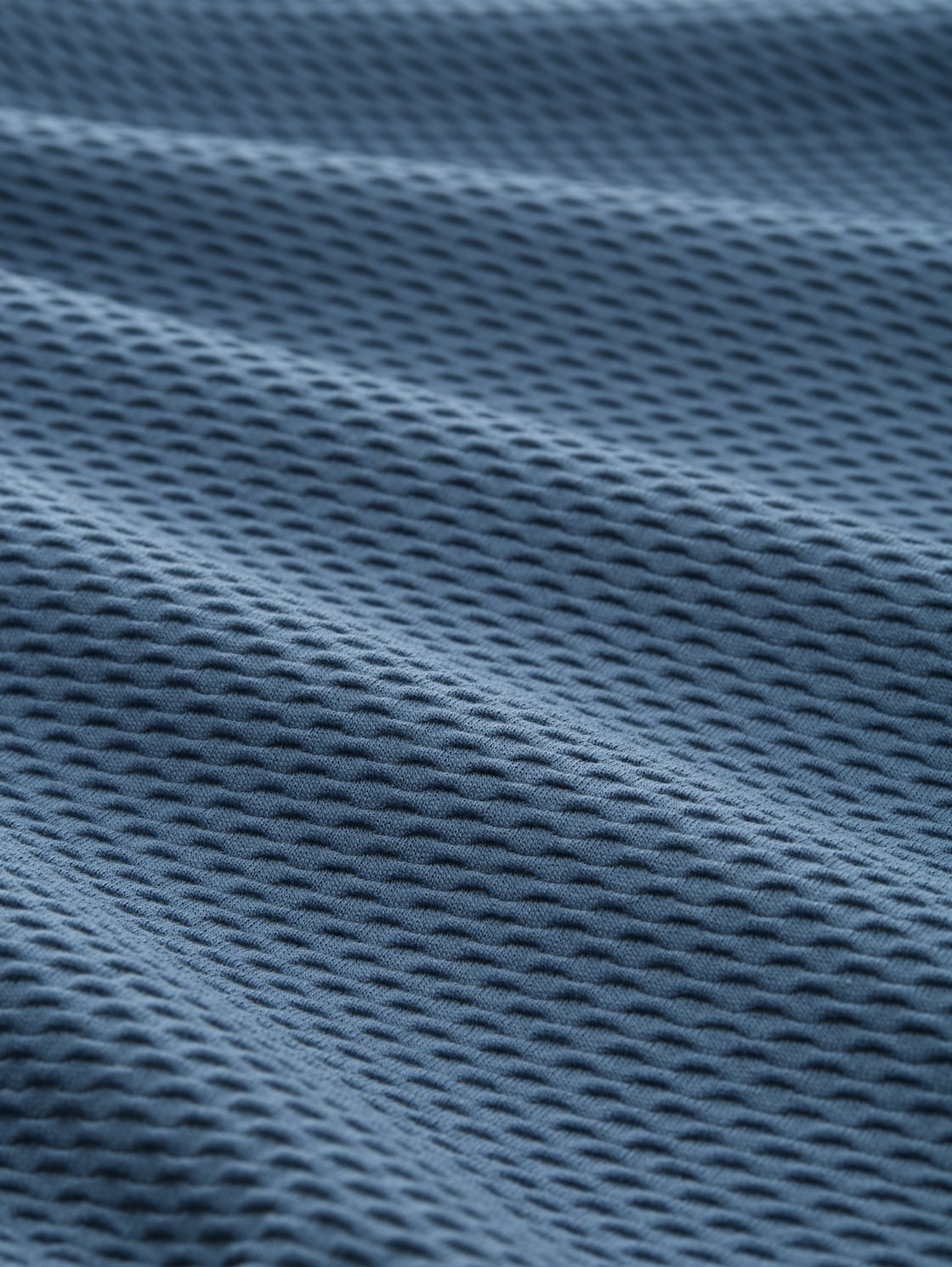 Slim Fit Sweatshirt mit Raffärmeln - dusty denim blue - Material-Ansicht