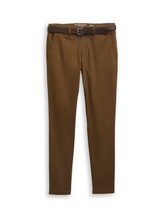 Ausgewählt, TTTRAVIS Slim Chino mit Gürtel von Tom Tailor, braun