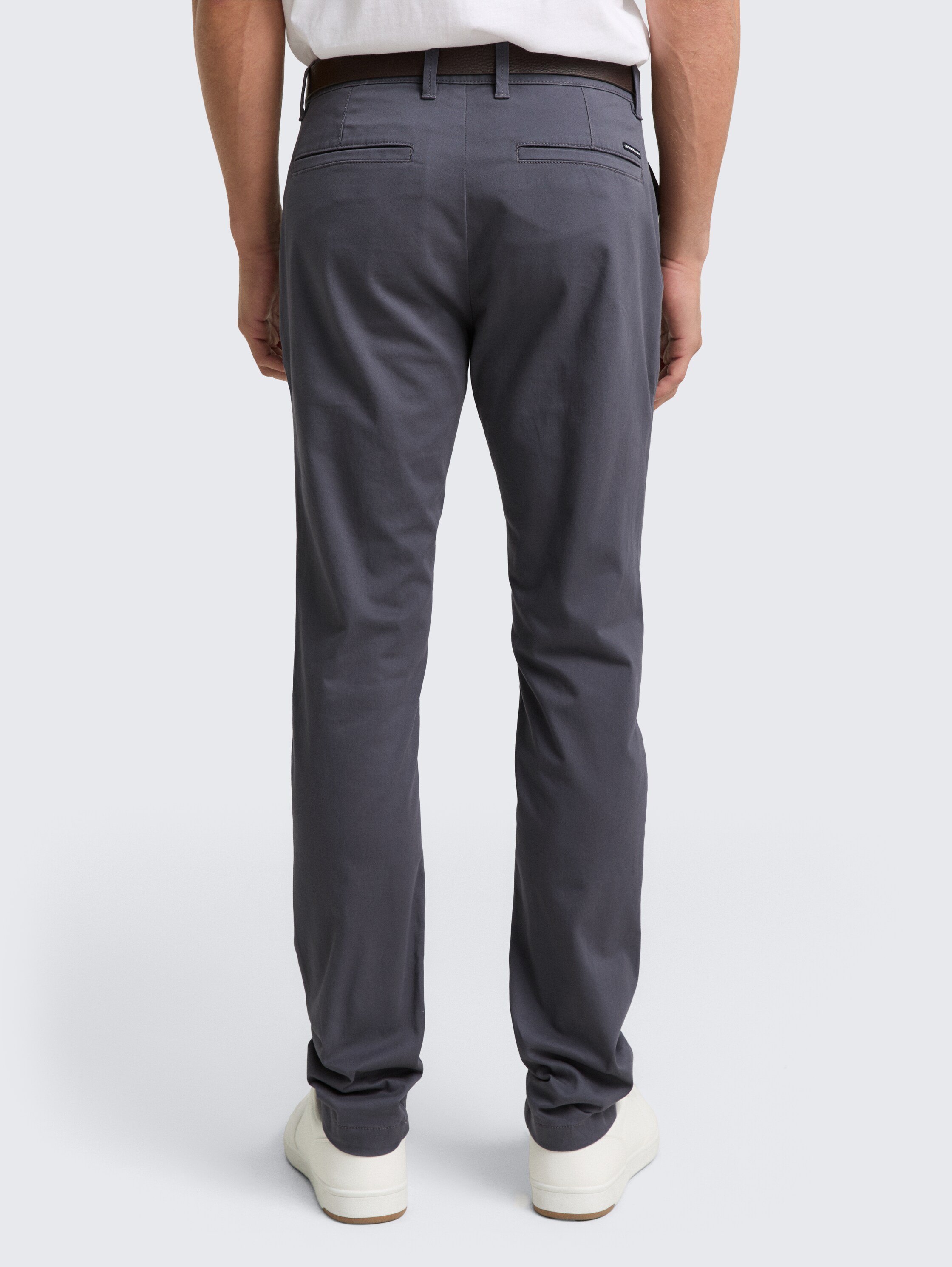 TTTRAVIS Slim Chino mit Gürtel - classic_dark_grey - 