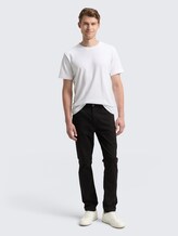TTJOSH Regular Slim Hose - Black - Model-Vorderansicht