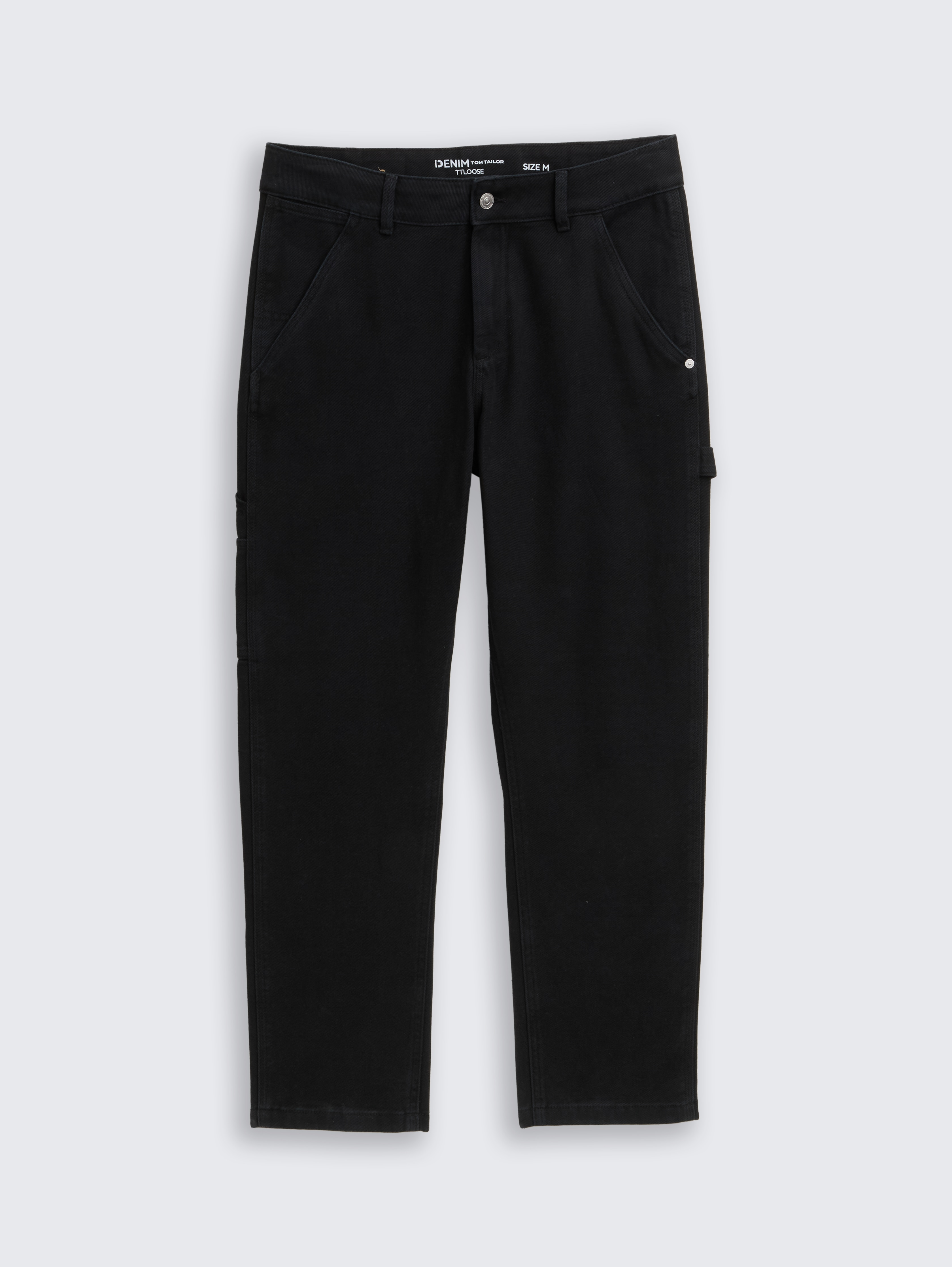 TTLoose Jeans im Utility-Look von Denim Male, Black