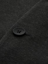 Regular fit piqué colbert - black dark melange