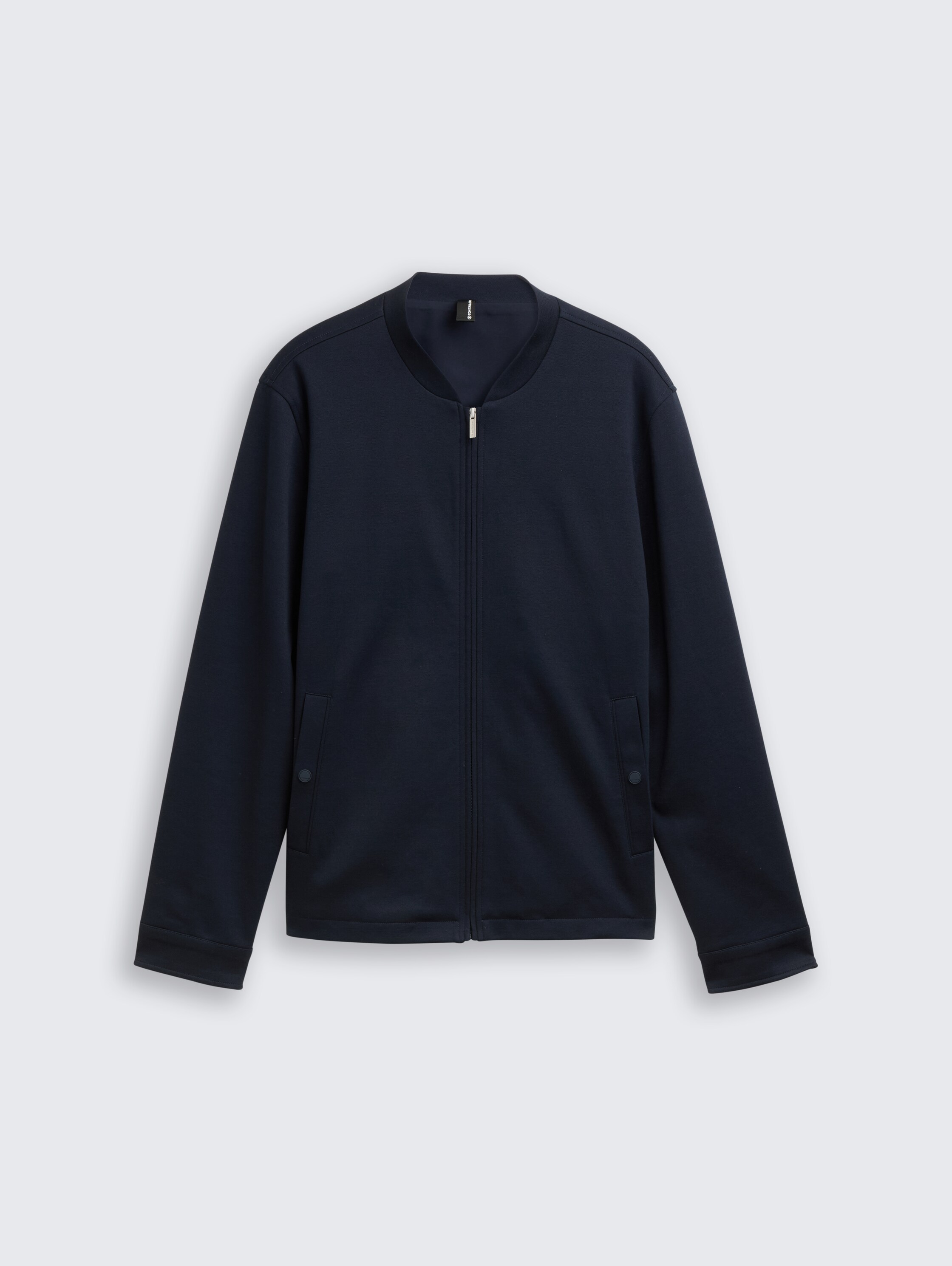 Piqué Blouson Jacke mit Bomberkragen - sky_captain_blue_1 - 