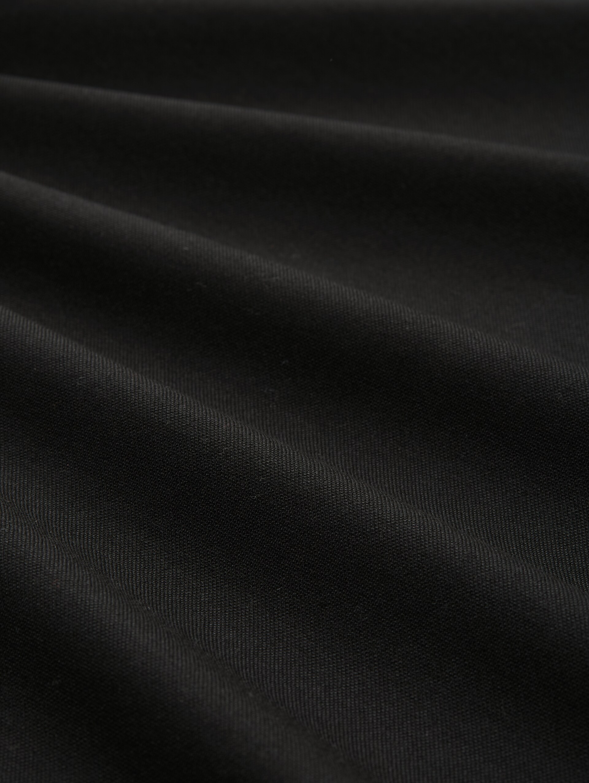 Piqué blouson jacket with bomber collar - Black