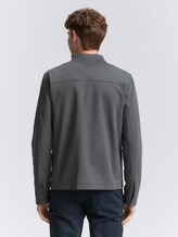 Veste blouson piqué avec col bombardier - classic dark grey melange