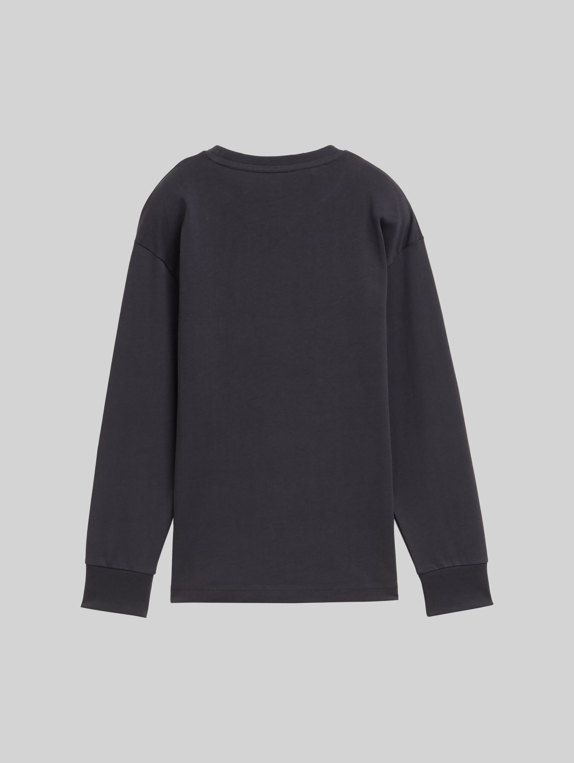 Oversize long-sleeved shirt - coal grey