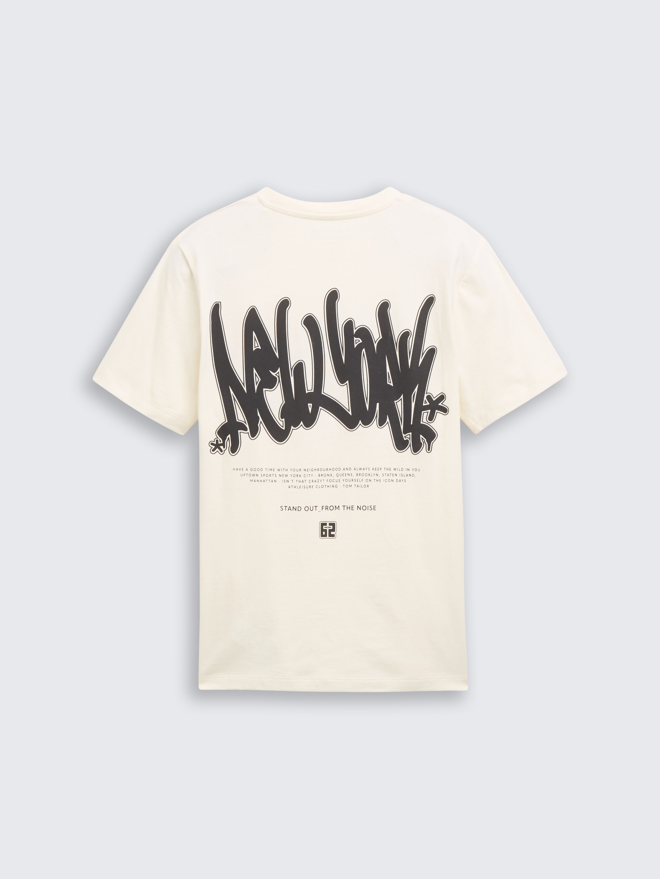 T-Shirt mit Textprint - wool_white - 