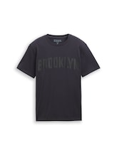 Ausgewählt, T-Shirt mit Textprint von Tom Tailor, grau